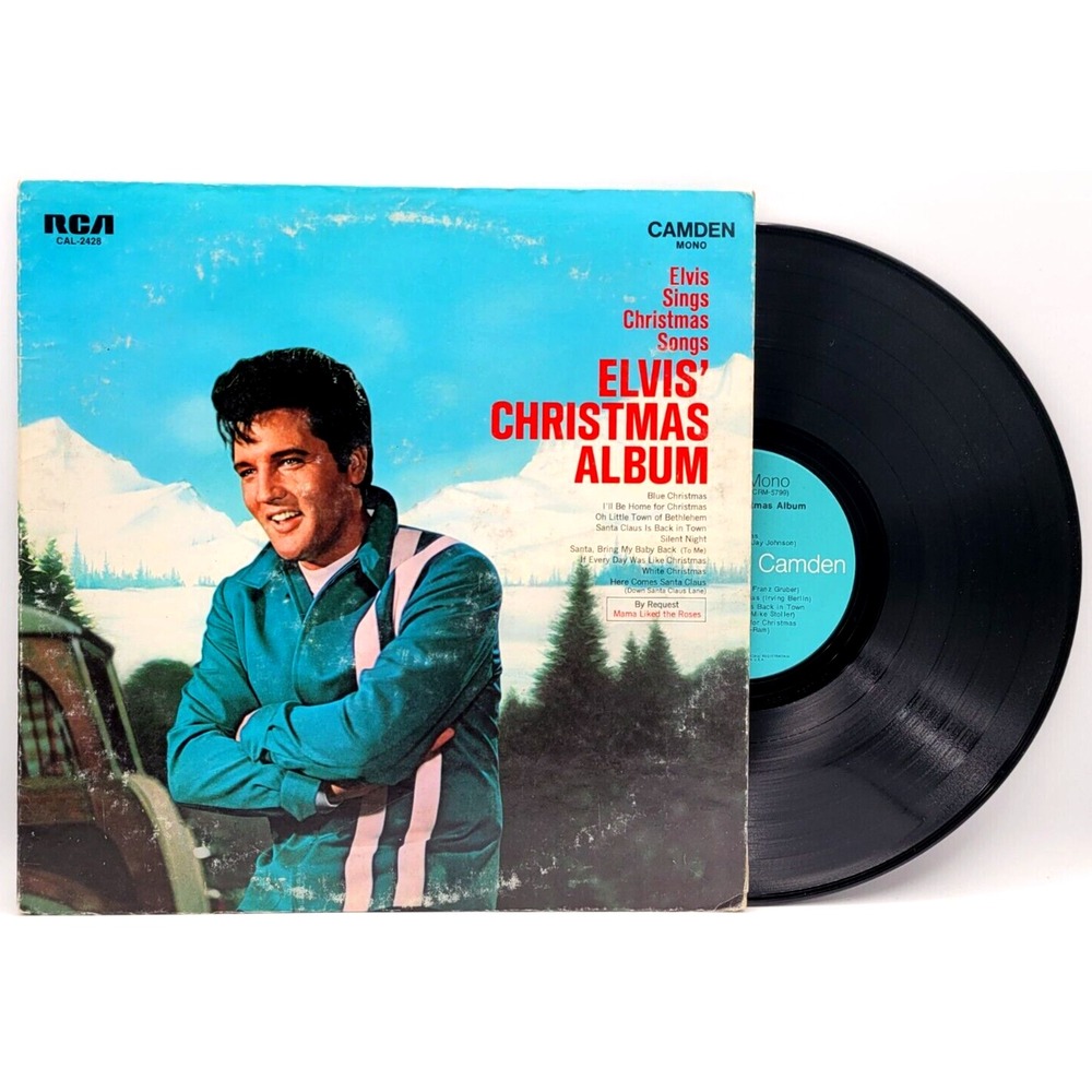 ELVIS PRESLEY - ELVIS' CHRISTMAS ALBUM - ROCK LP MONO CAL 24248
